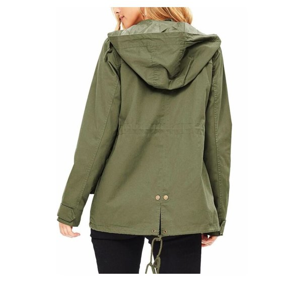 Ambiance Green Utility Cargo Adirondack Jacket Sz S - Picture 7 of 16